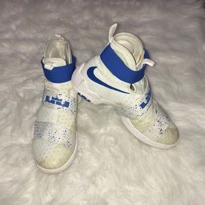 Nike Lebron 11 Soodier Blue and White